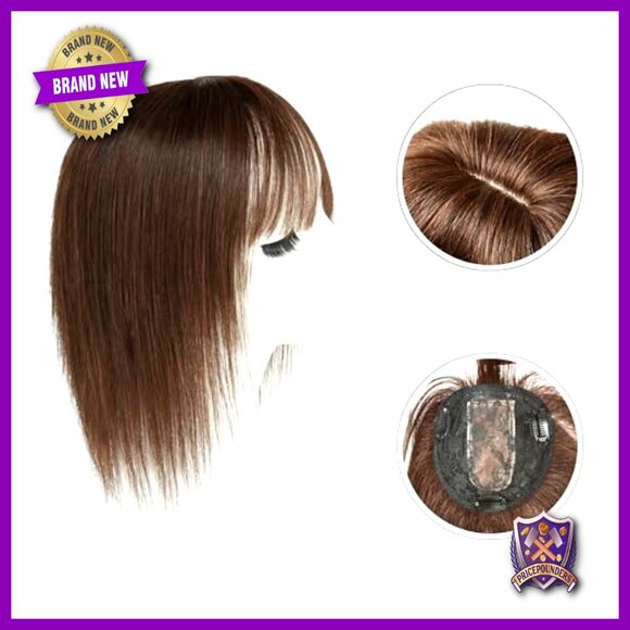 Clip-In Human Hair Topper with Silk Base for Volume & Hair Loss main image 6